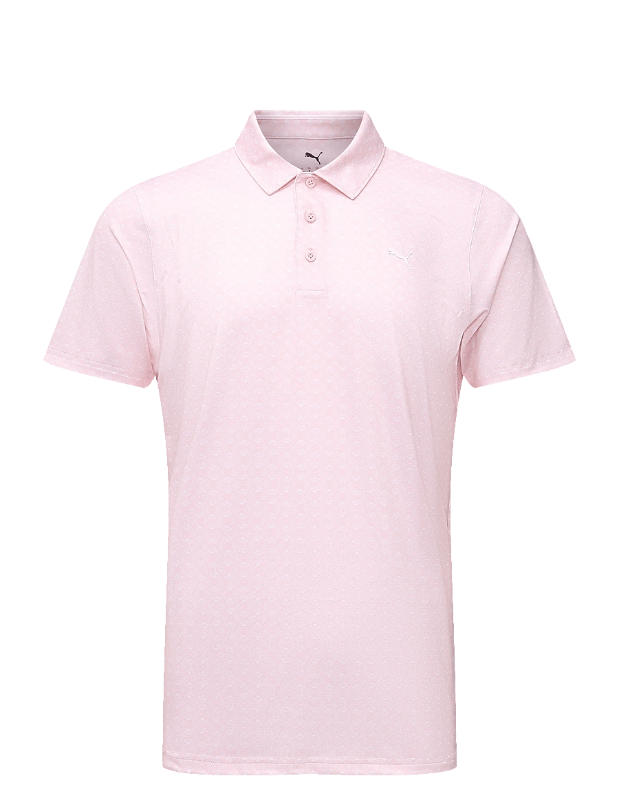 PUMA Golf - MATTR Scallop Polo - LC - oberteile & t-shirts - rose blossom-white glow - 0