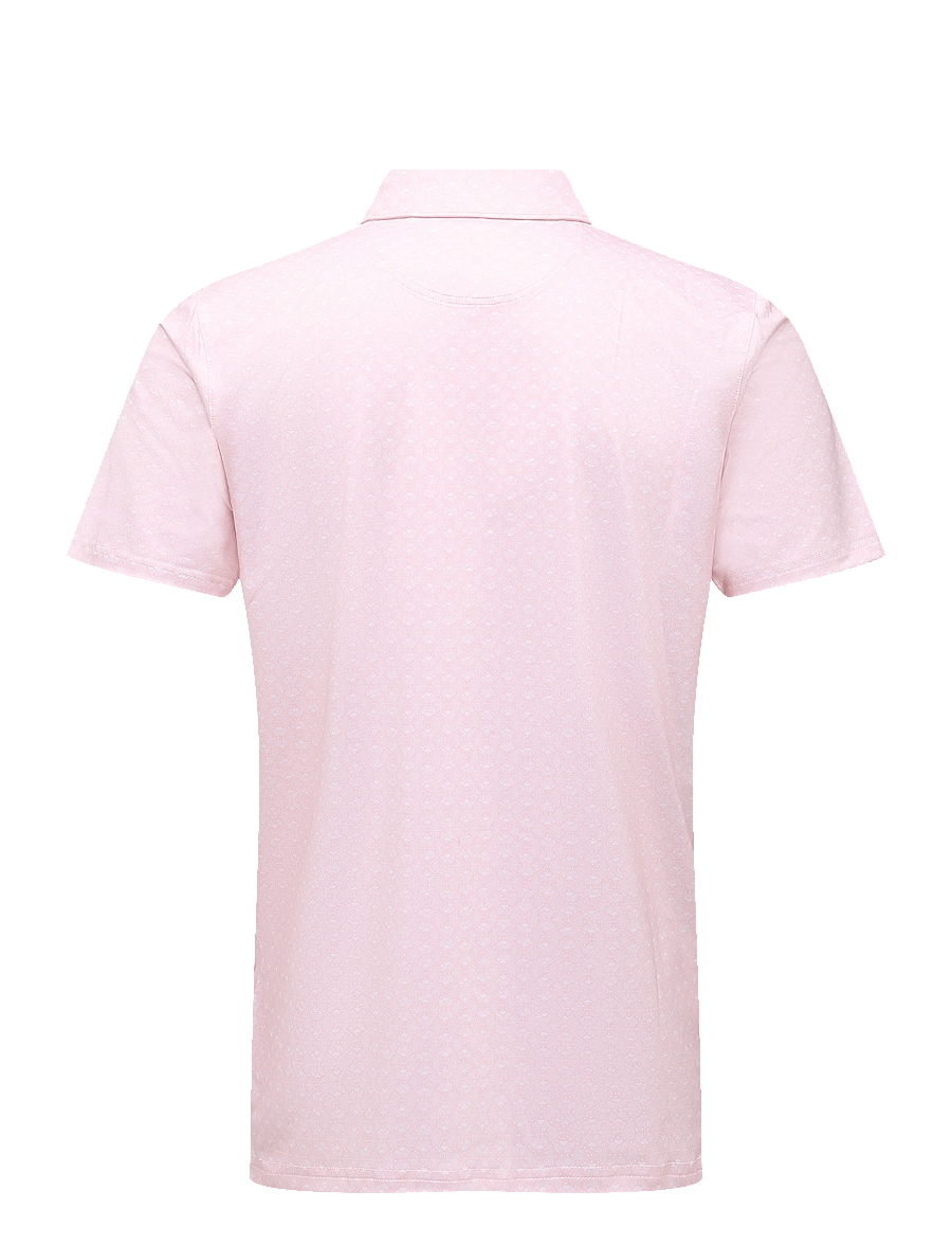PUMA Golf - MATTR Scallop Polo - LC - oberteile & t-shirts - rose blossom-white glow - 1