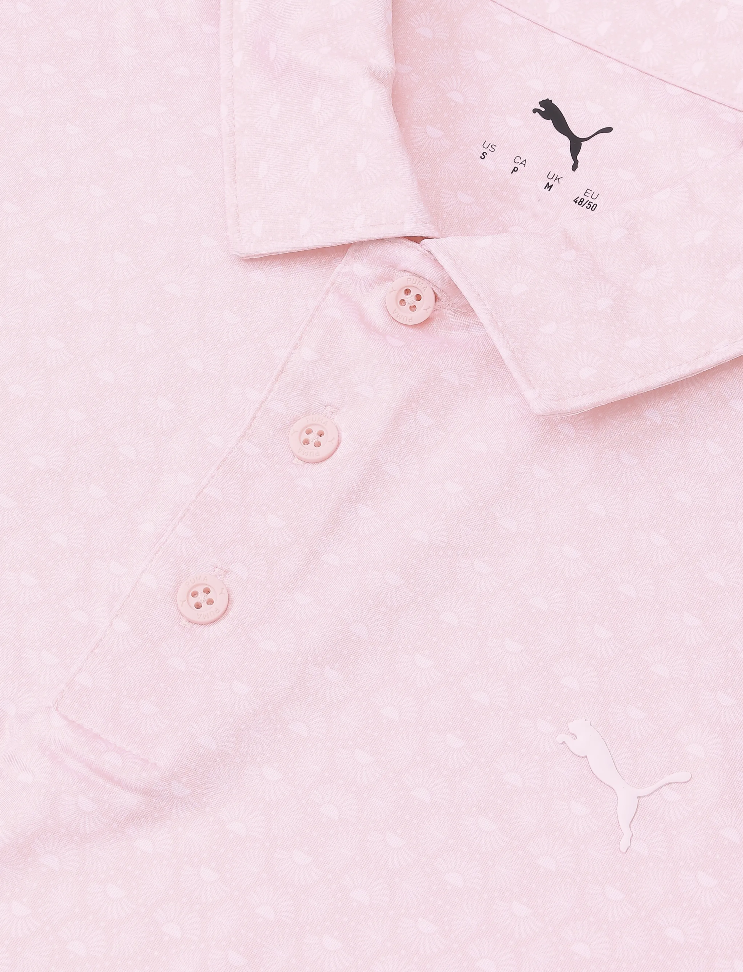 PUMA Golf - MATTR Scallop Polo - LC - oberteile & t-shirts - rose blossom-white glow - 2