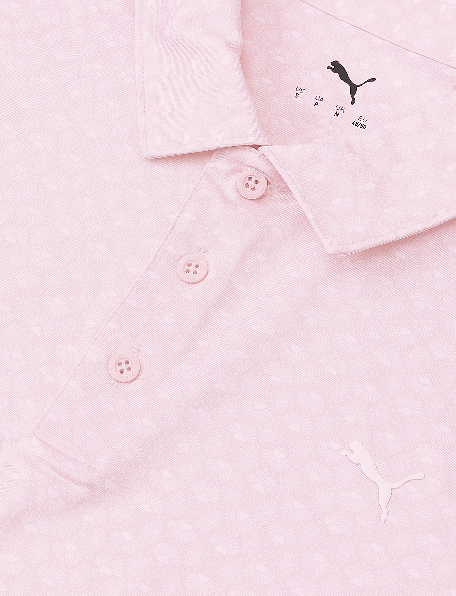 PUMA Golf - MATTR Scallop Polo - LC - oberteile & t-shirts - rose blossom-white glow - 2