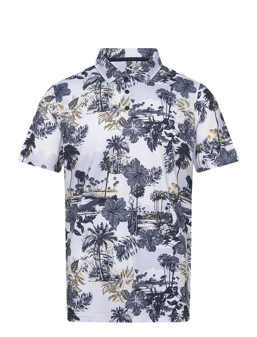 PUMA Golf - Cloudspun Palm Polo - BN - alussärgid ja t-särgid - white glow-deep navy - 0