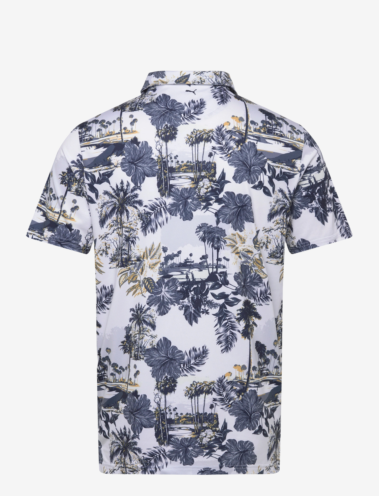 PUMA Golf - Cloudspun Palm Polo - BN - kortærmede poloer - white glow-deep navy - 1