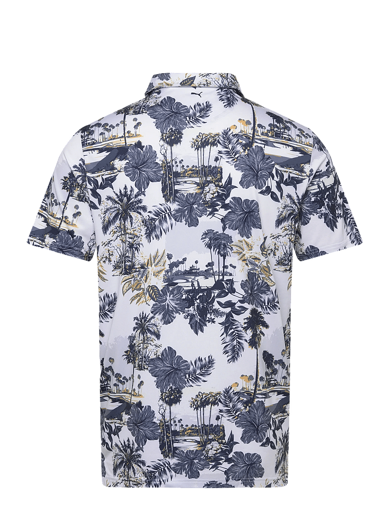PUMA Golf - Cloudspun Palm Polo - BN - oberteile & t-shirts - white glow-deep navy - 1