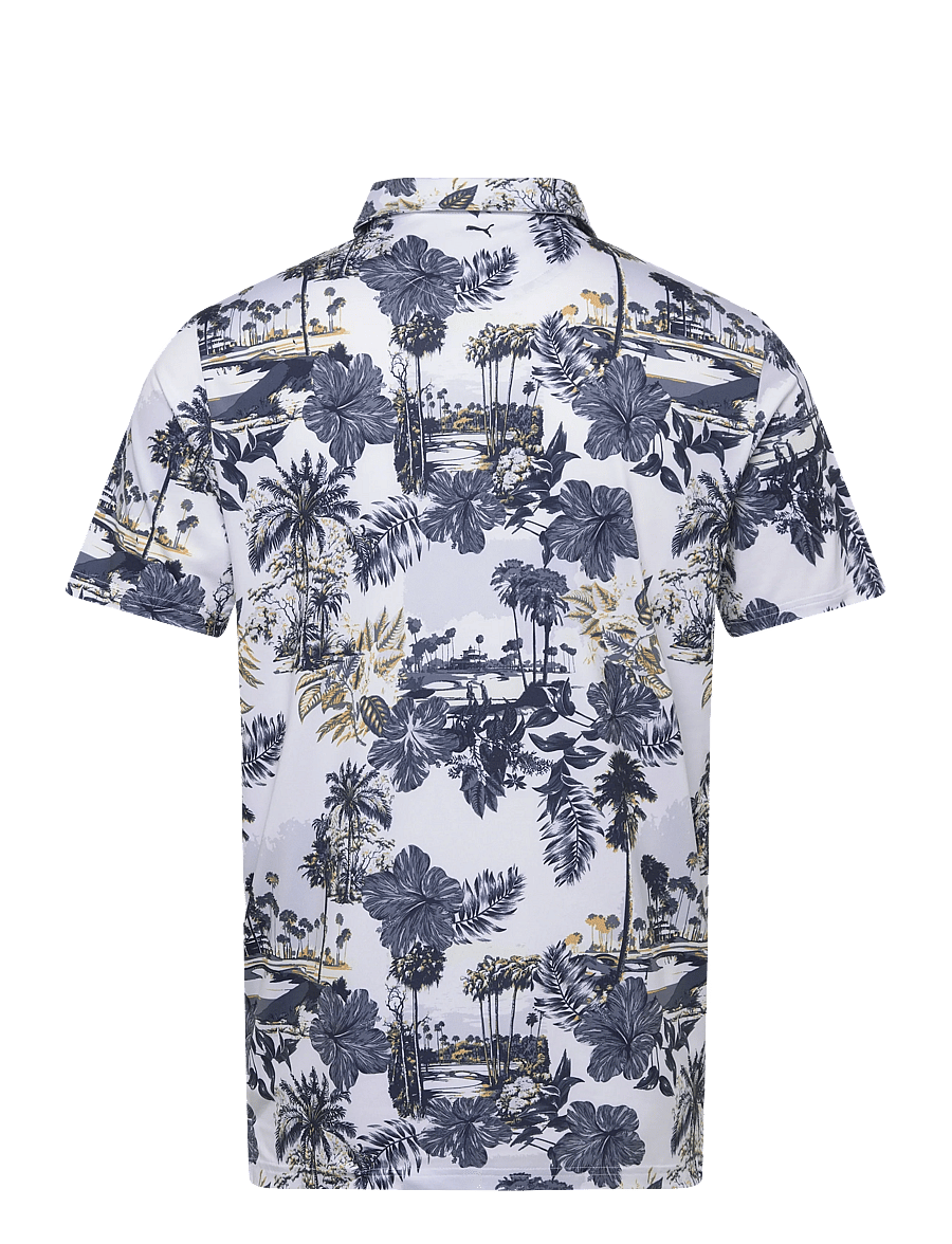 PUMA Golf - Cloudspun Palm Polo - BN - alussärgid ja t-särgid - white glow-deep navy - 1