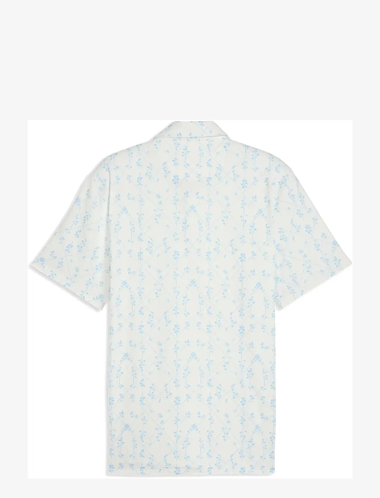 PUMA Golf - Cloudspun Argyle Bloom Polo - LC - oberteile & t-shirts - warm white-team light blue - 1