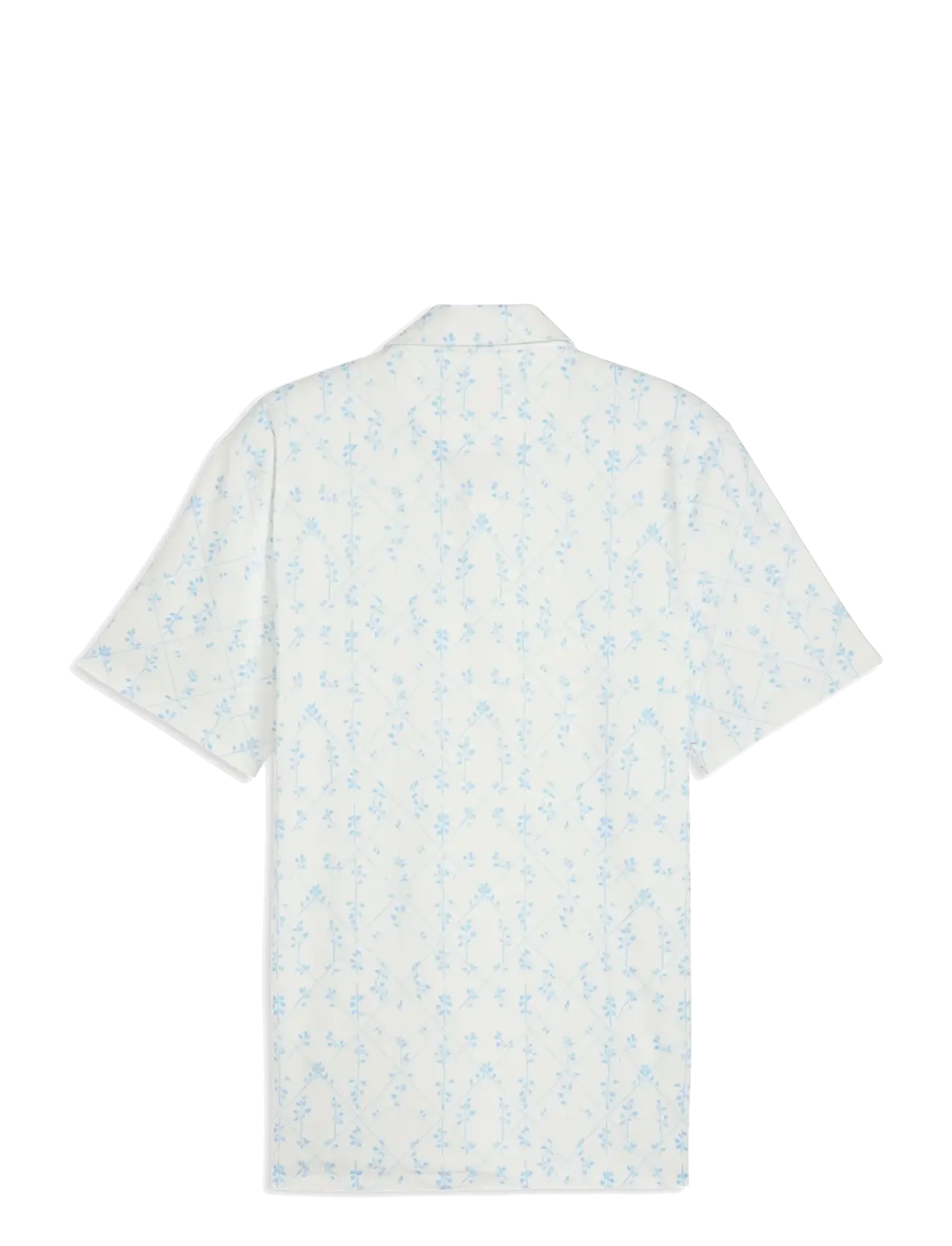PUMA Golf - Cloudspun Argyle Bloom Polo - LC - polos - warm white-team light blue - 1