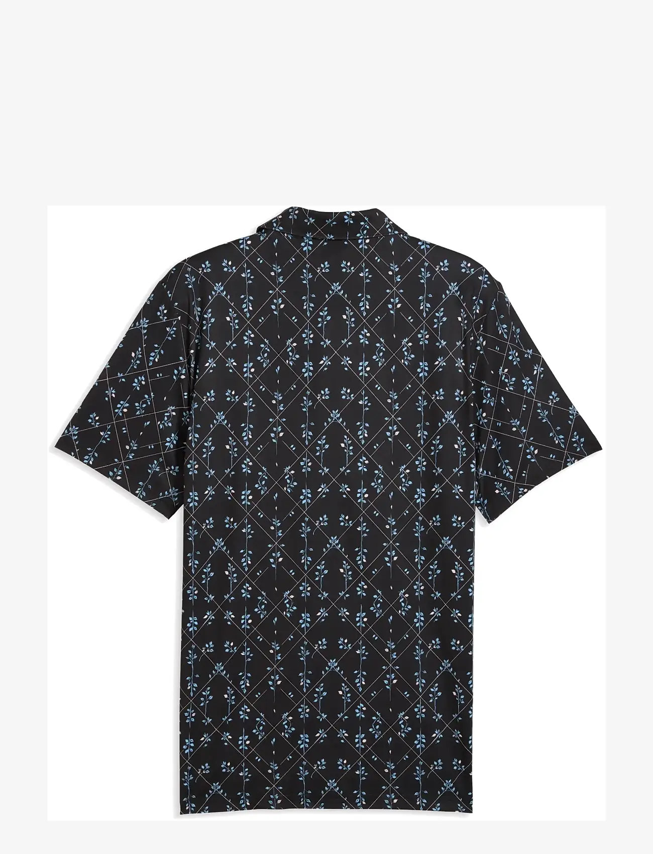 PUMA Golf - Cloudspun Argyle Bloom Polo - LC - kortærmede poloer - puma black-rose blossom - 1