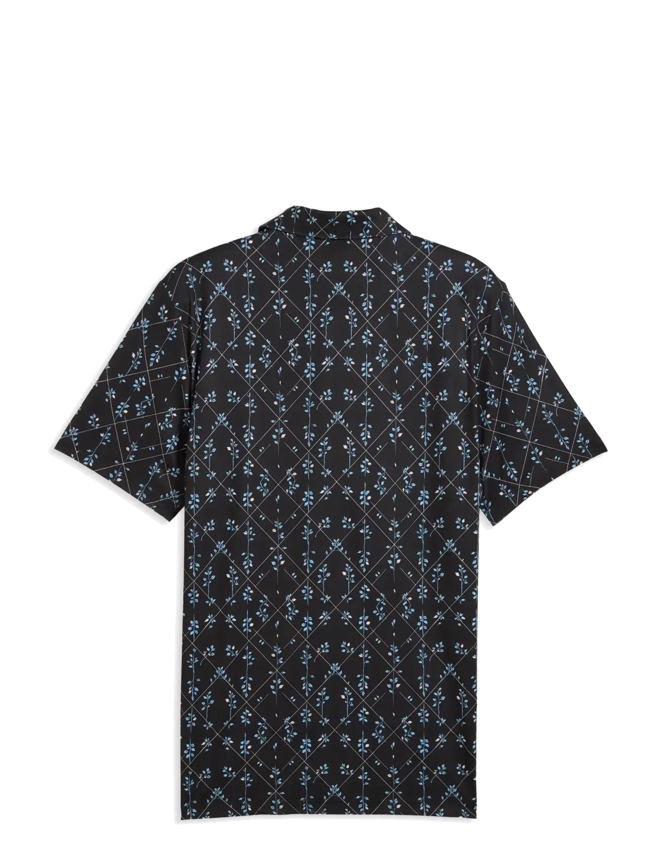 PUMA Golf - Cloudspun Argyle Bloom Polo - LC - kortærmede poloer - puma black-rose blossom - 1