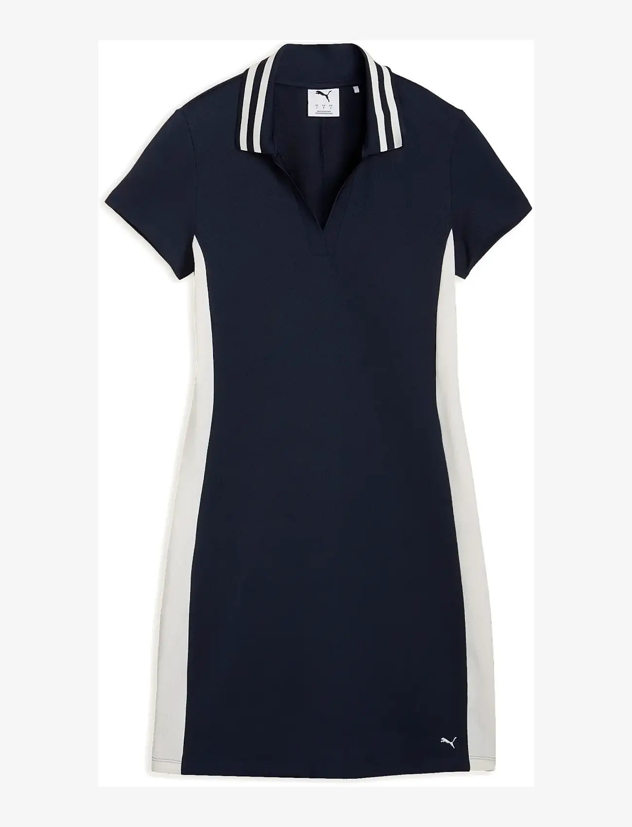 PUMA Golf - W Pique Golf Dress - kjoler & nederdele - deep navy-warm white - 0