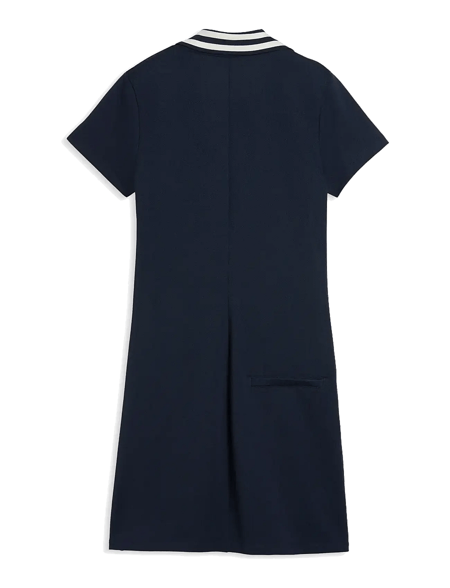 PUMA Golf - W Pique Golf Dress - kjoler & nederdele - deep navy-warm white - 1