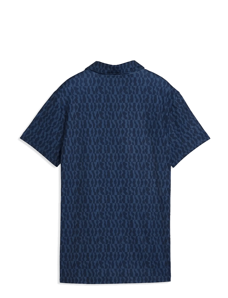 PUMA Golf - W Cloudspun Wavey SS Polo - oberteile & t-shirts - deep navy - 1