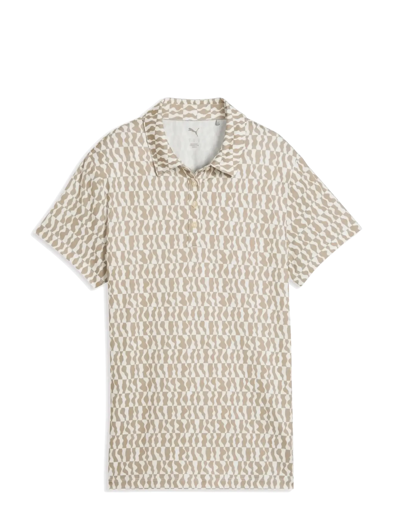 PUMA Golf W Cloudspun Wavey Ss Polo, M, Beige, Sports Overdele & T-shirts > Sport Polos, Dame
