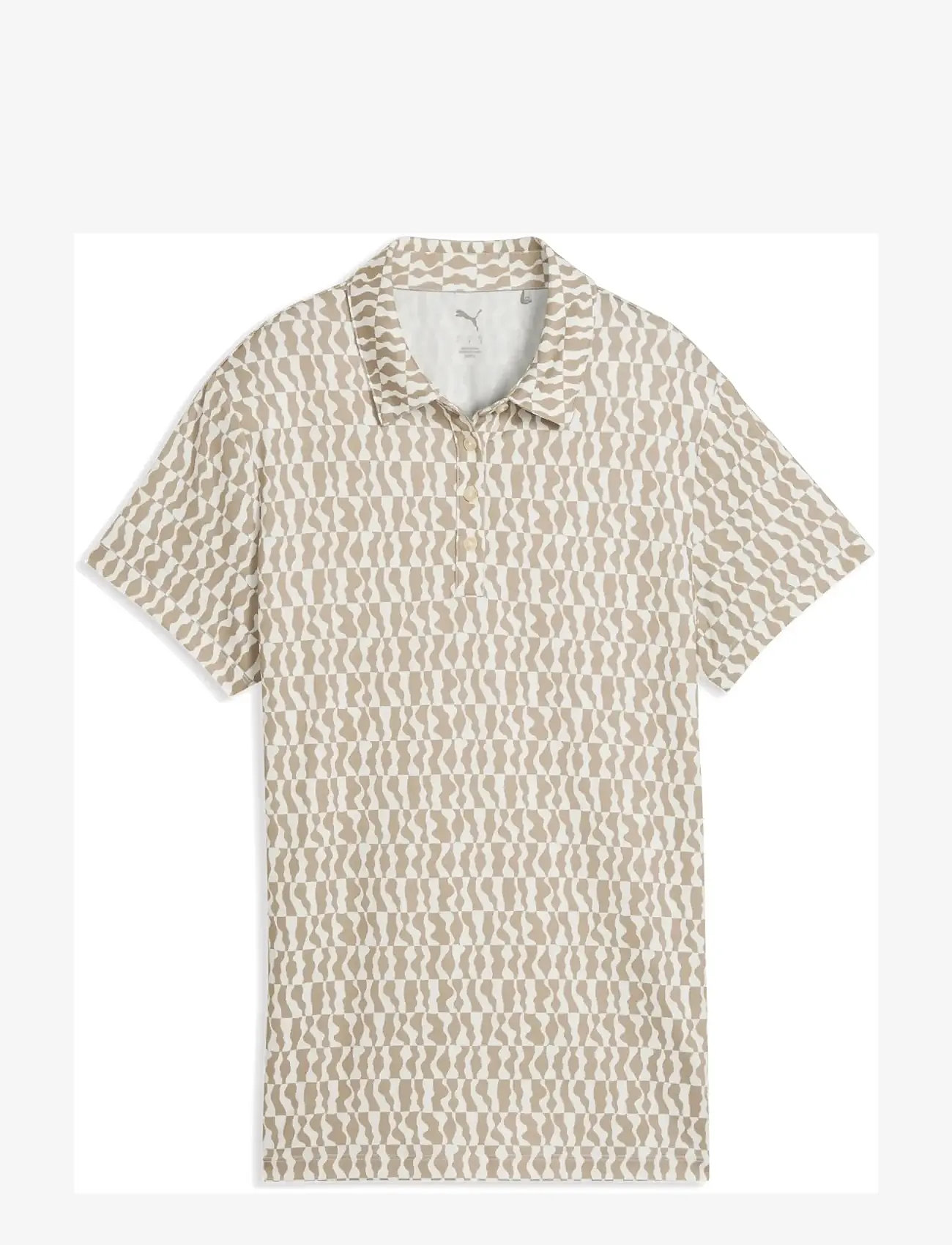 PUMA Golf - W Cloudspun Wavey SS Polo - toppe & t-shirts - ice coffee - 0