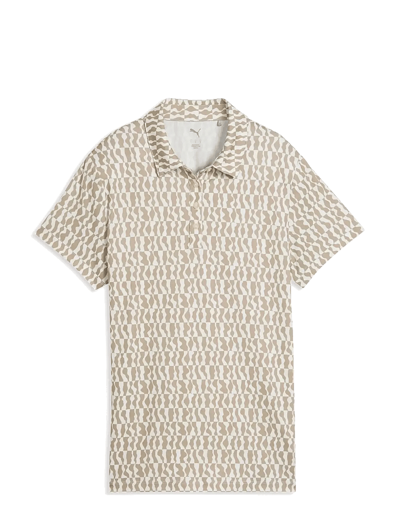 PUMA Golf - W Cloudspun Wavey SS Polo - toppe & t-shirts - ice coffee - 0