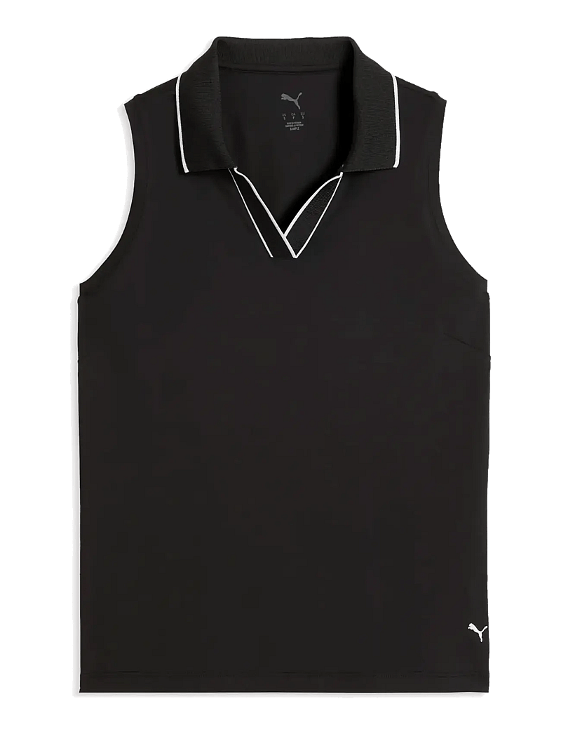 PUMA Golf - W Cloudspun Ess SL Polo - alussärgid ja t-särgid - puma black - 0