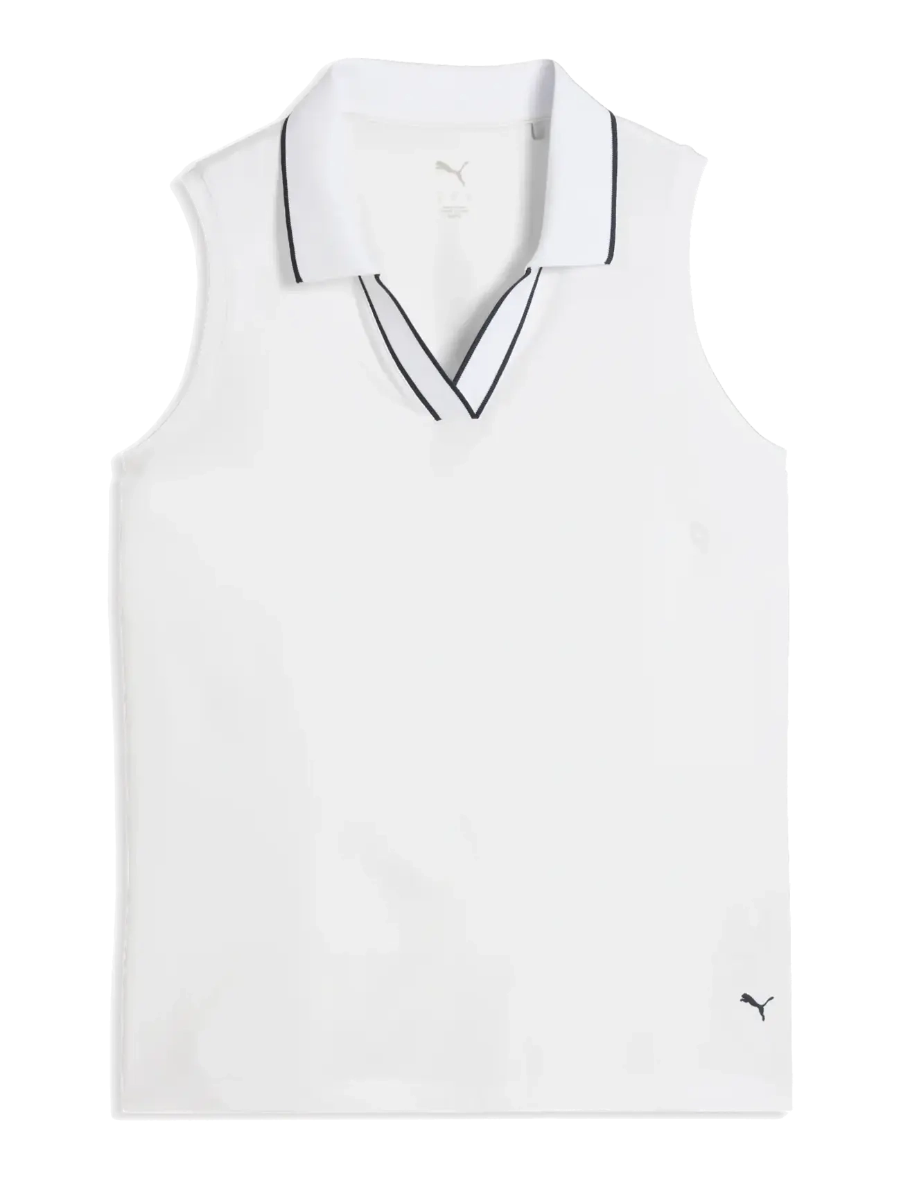 PUMA Golf W Cloudspun Ess Sl Polo, Kvinder, Ærmeløs Polo T-shirt, Hvid, Str: XL
