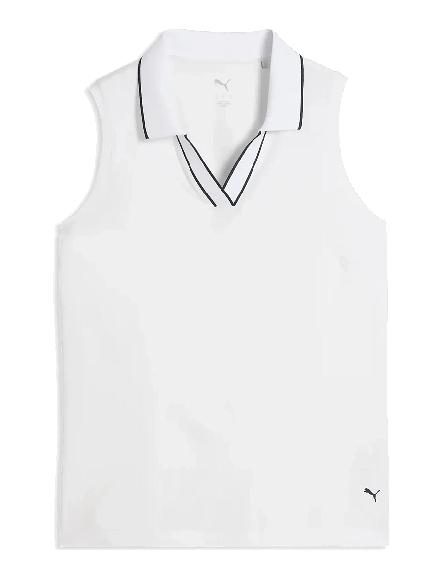 PUMA Golf - W Cloudspun Ess SL Polo - alussärgid ja t-särgid - white glow - 0