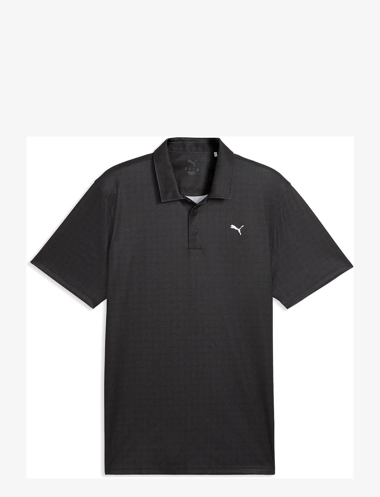 PUMA Golf - Pure 2.0 Geo Diamond Polo - alussärgid ja t-särgid - puma black-shady gray - 0