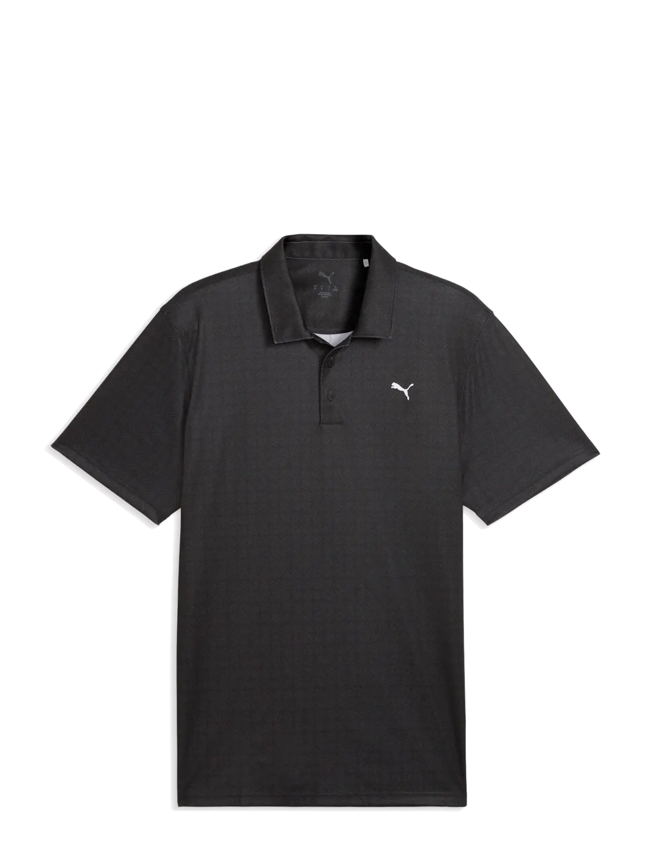 PUMA Golf - Pure 2.0 Geo Diamond Polo - koszulki polo - puma black-shady gray - 0
