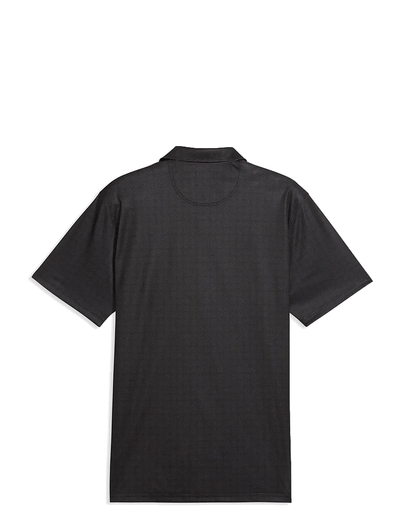 PUMA Golf - Pure 2.0 Geo Diamond Polo - oberteile & t-shirts - puma black-shady gray - 1