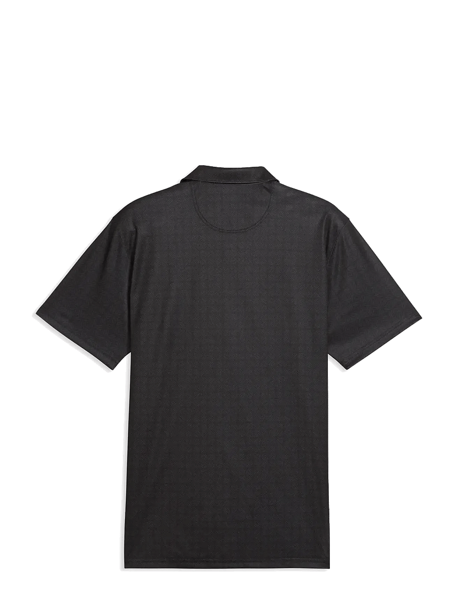 PUMA Golf - Pure 2.0 Geo Diamond Polo - koszulki polo - puma black-shady gray - 1