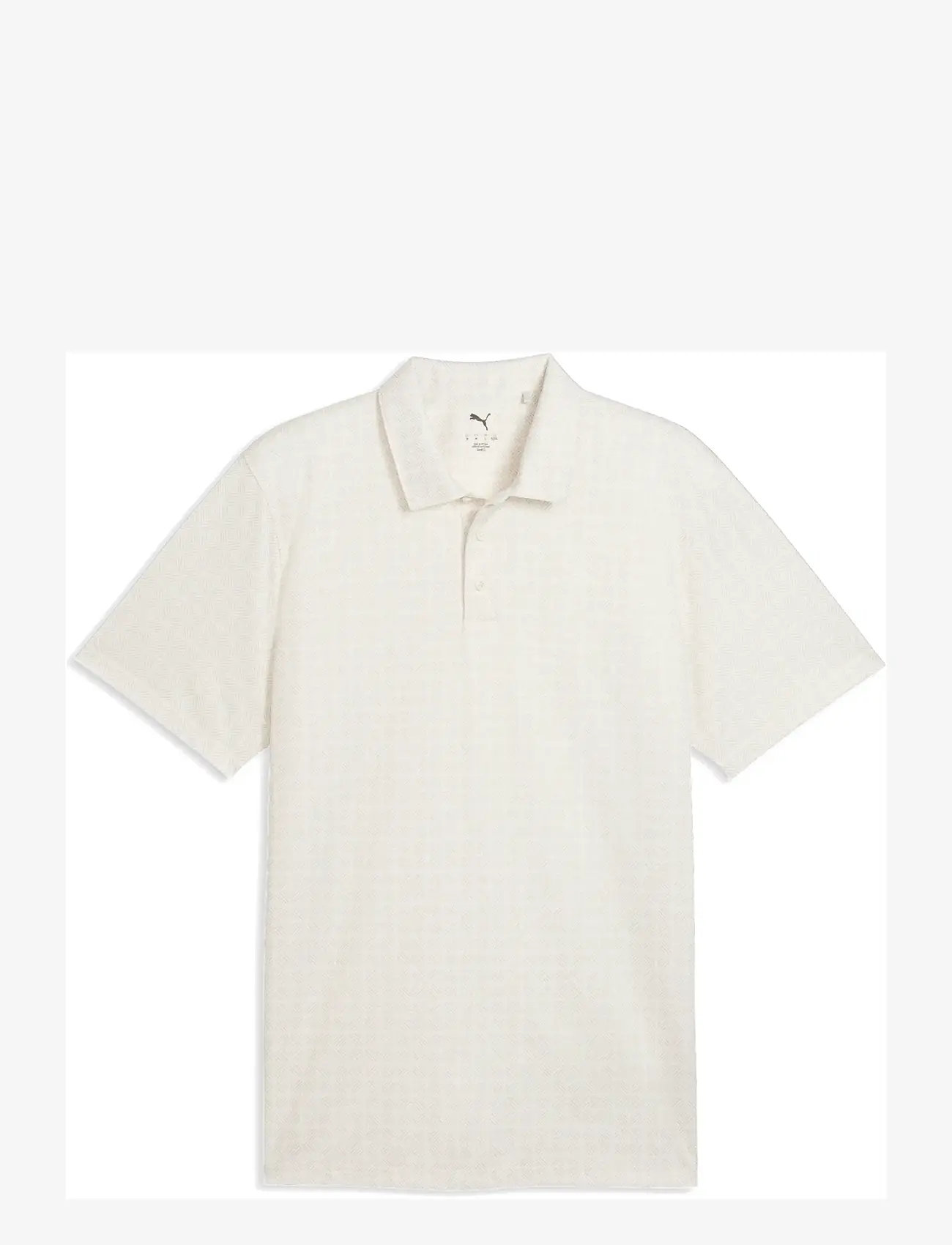 PUMA Golf - Pure 2.0 Geo Diamond Polo - oberteile & t-shirts - warm white-ice coffee - 0