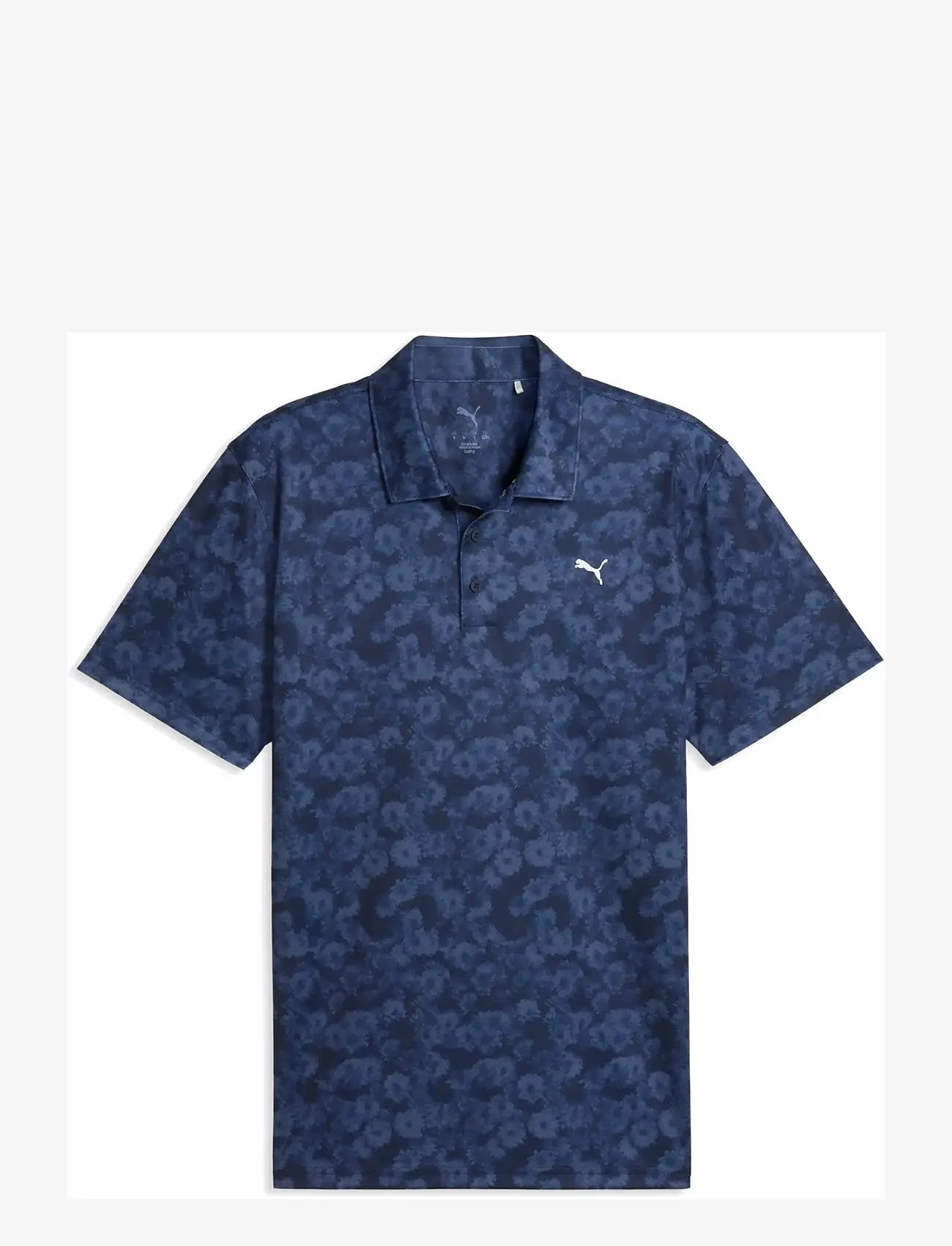 PUMA Golf - Pure 2.0 Floral Polo - oberteile & t-shirts - deep navy - 0
