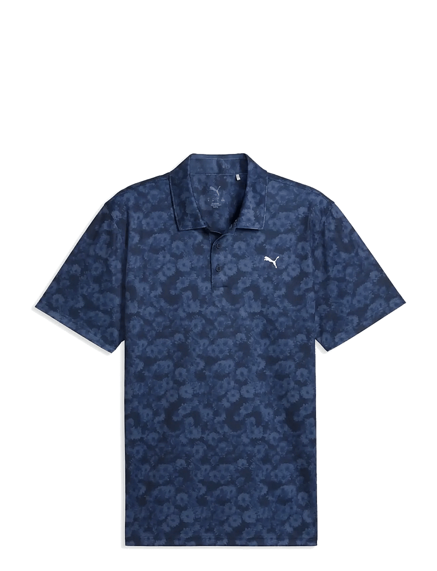 PUMA Golf - Pure 2.0 Floral Polo - alussärgid ja t-särgid - deep navy - 0
