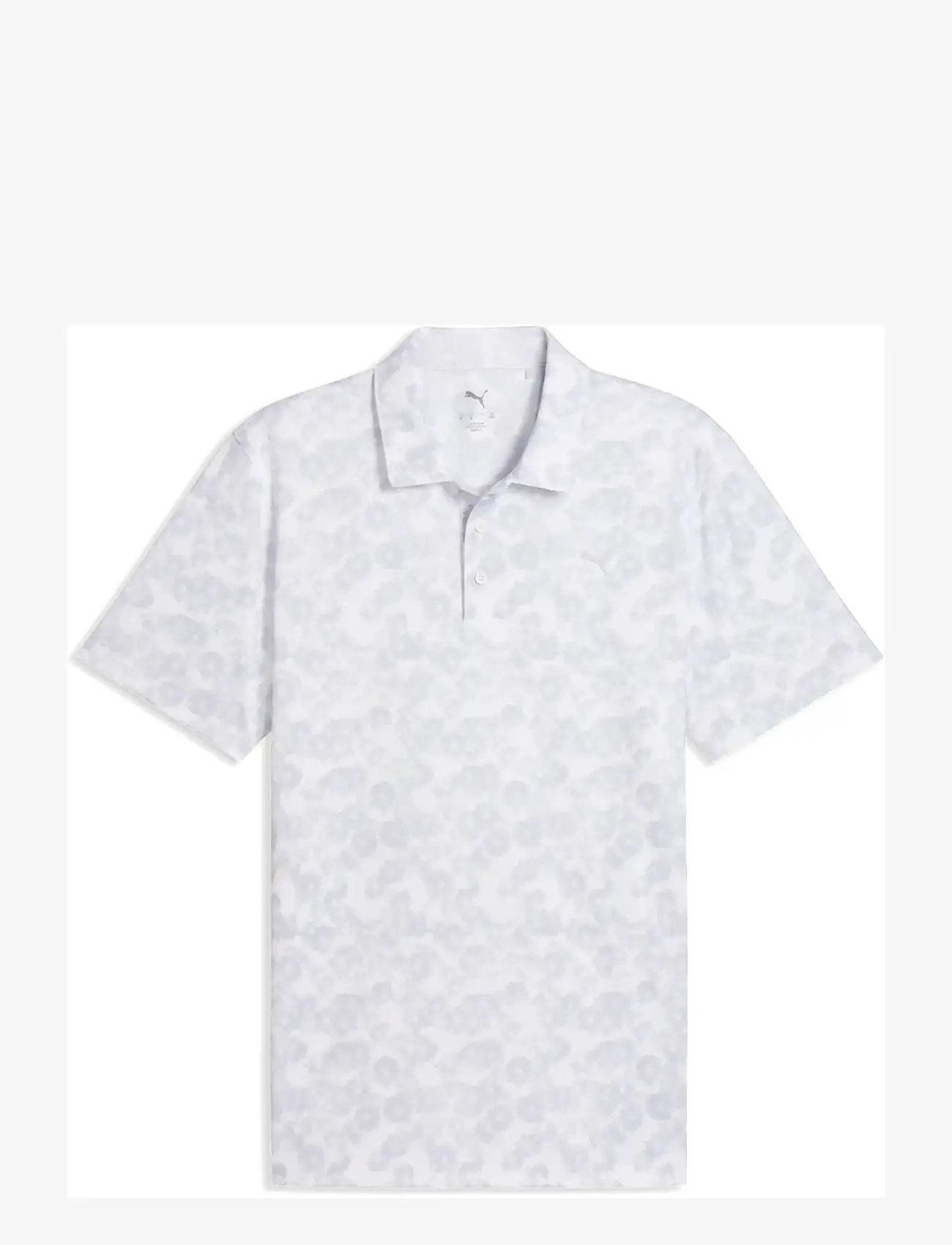 PUMA Golf - Pure 2.0 Floral Polo - toppe & t-shirts - white glow - 0