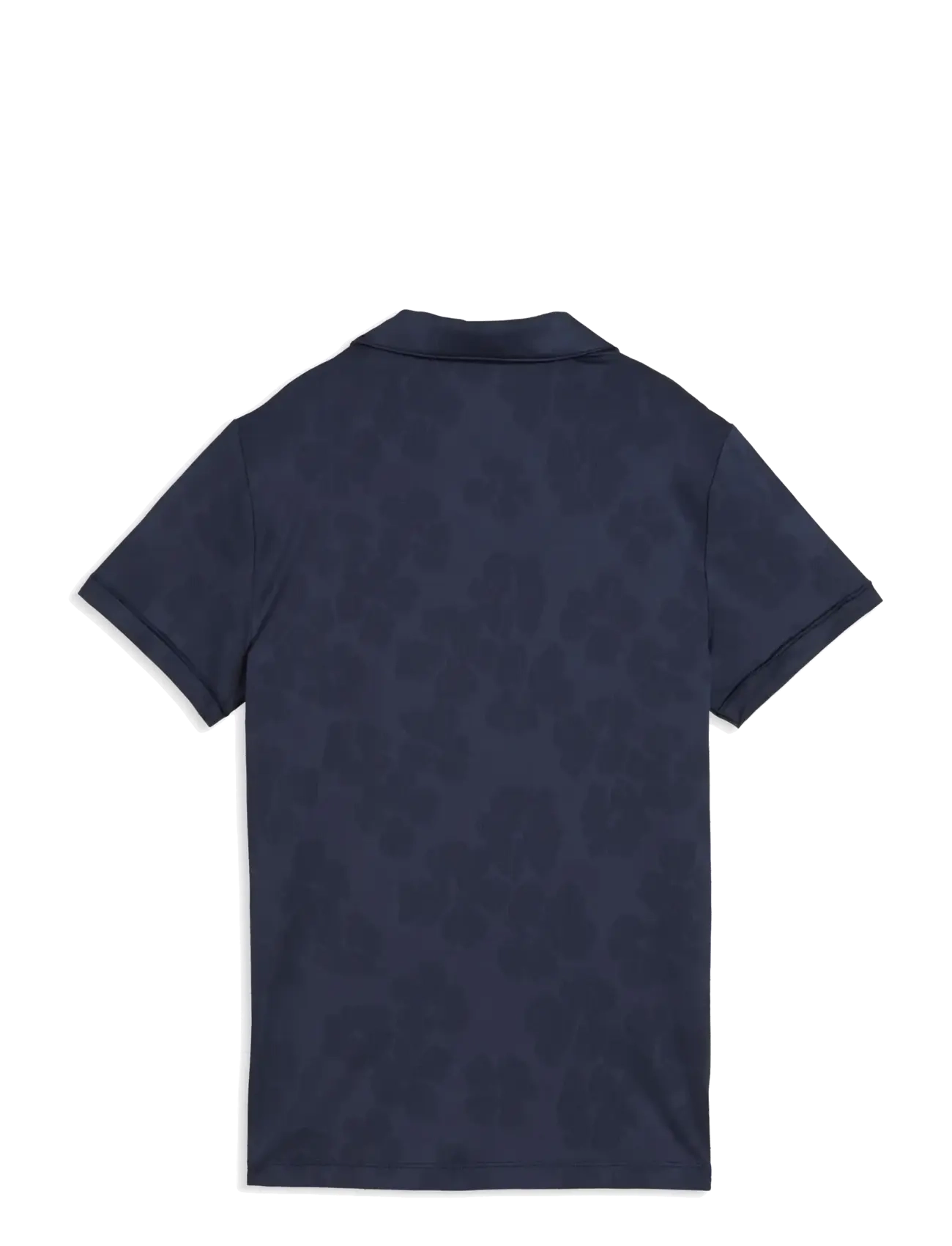 PUMA Golf - W Floral Lace Jacquard SS Polo - toppe & t-shirts - deep navy - 1