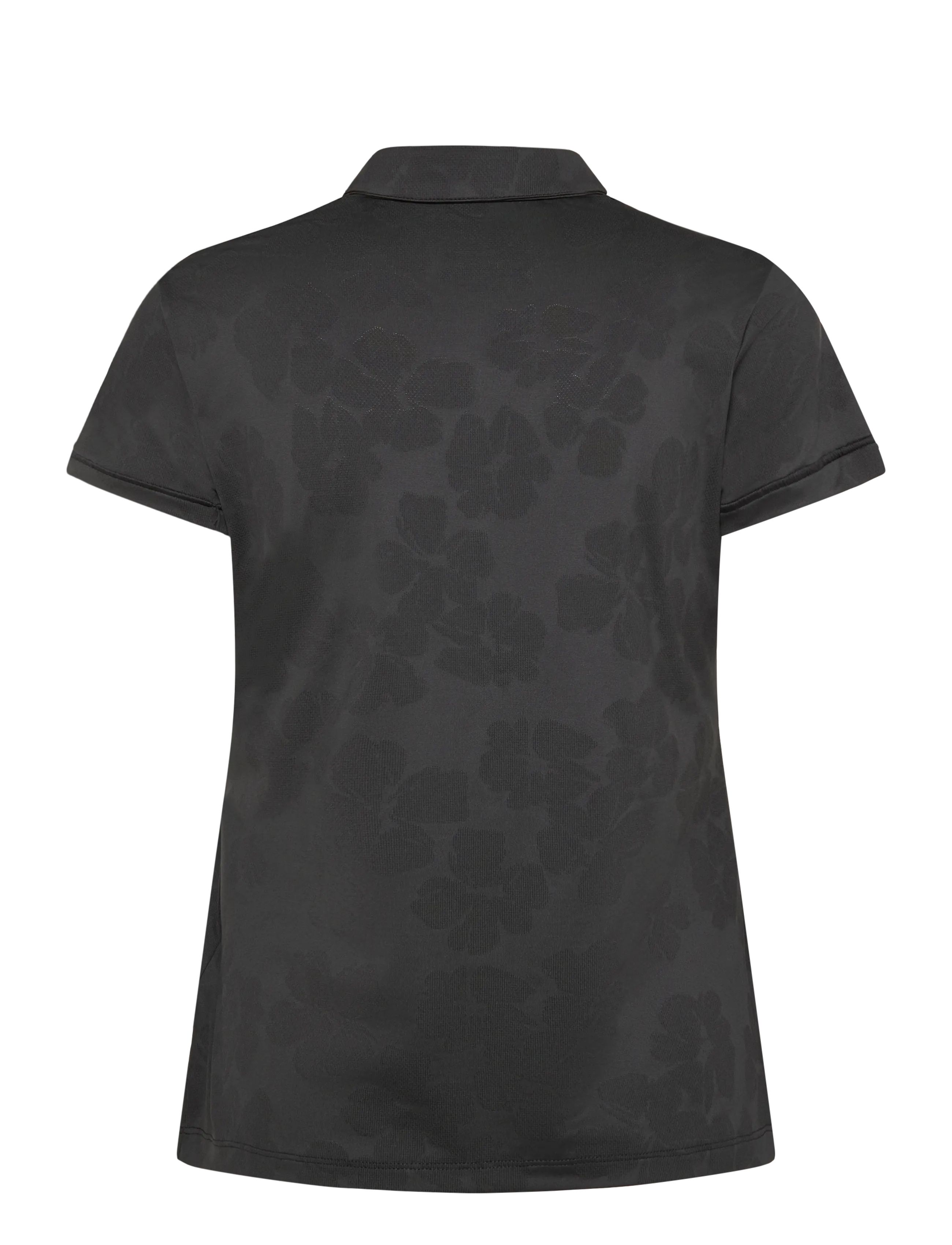 PUMA Golf - W Floral Lace Jacquard SS Polo - polos - puma black - 1