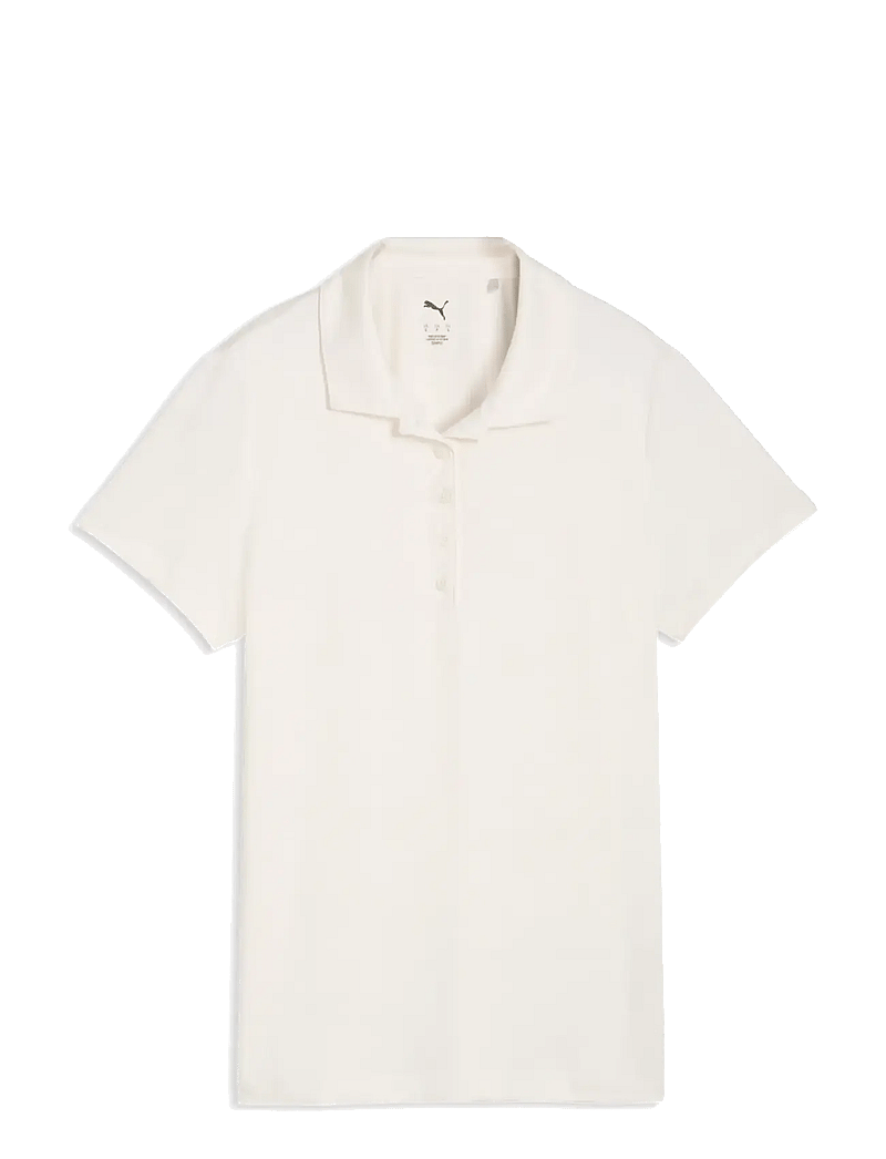 PUMA Golf - W Floral Lace Jacquard SS Polo - alussärgid ja t-särgid - warm white - 0