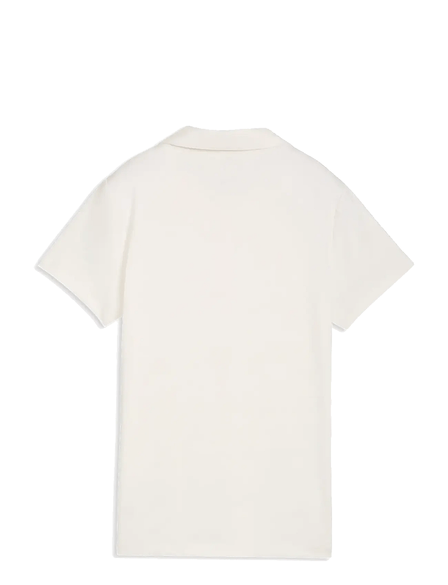 PUMA Golf - W Floral Lace Jacquard SS Polo - toppe & t-shirts - warm white - 1
