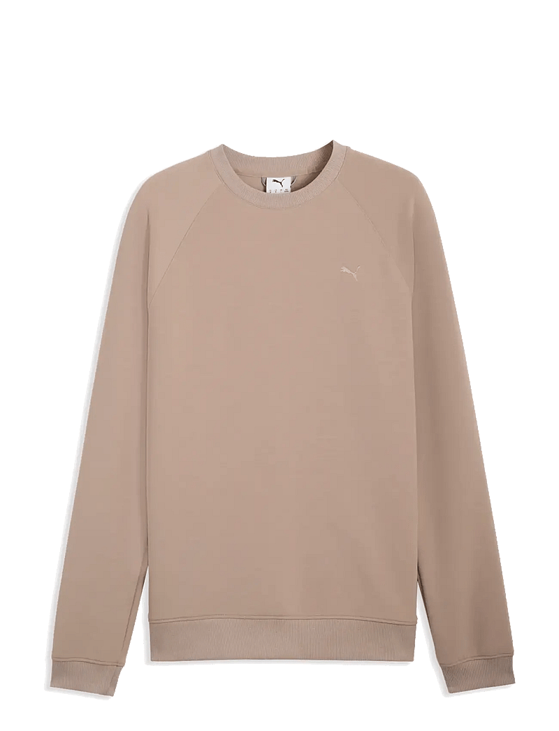 PUMA Golf - Cloudspun Fleece Crewneck - LC - overdele - ice coffee - 0
