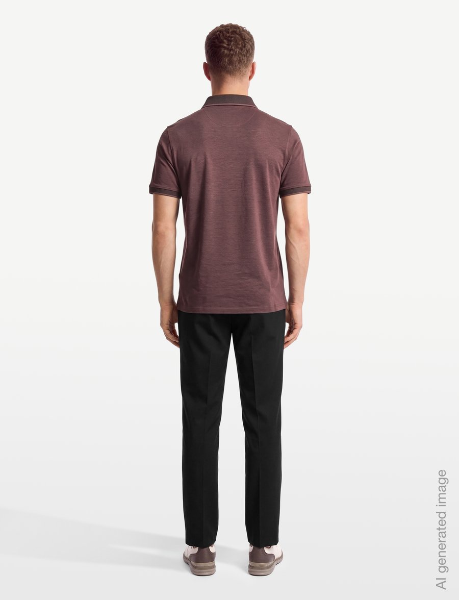 PUMA Golf - Modalon Crafted Polo - LC - toppe & t-shirts - rich cocoa-puma black - 4
