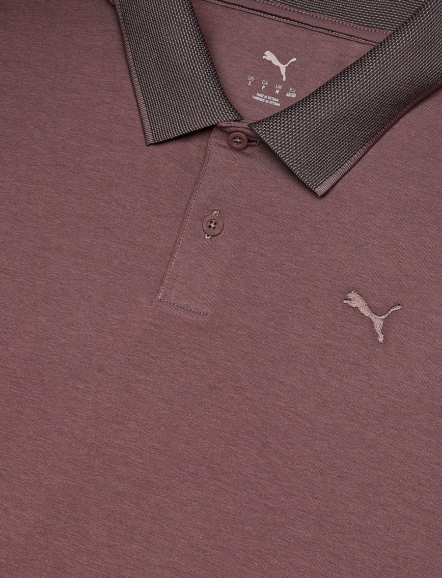 PUMA Golf - Modalon Crafted Polo - LC - oberteile & t-shirts - rich cocoa-puma black - 2