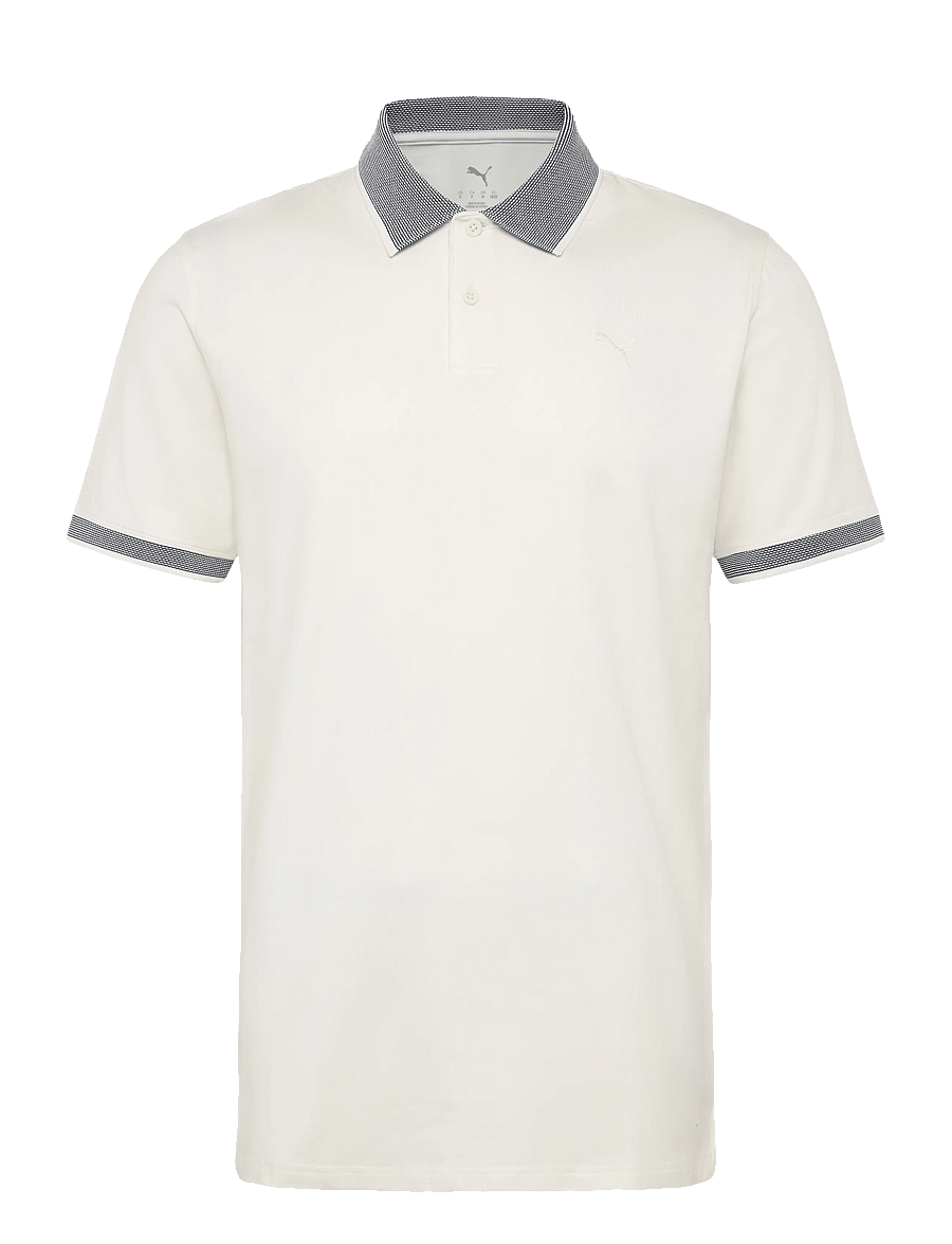 PUMA Golf - Modalon Crafted Polo - LC - oberteile & t-shirts - warm white-deep navy - 0