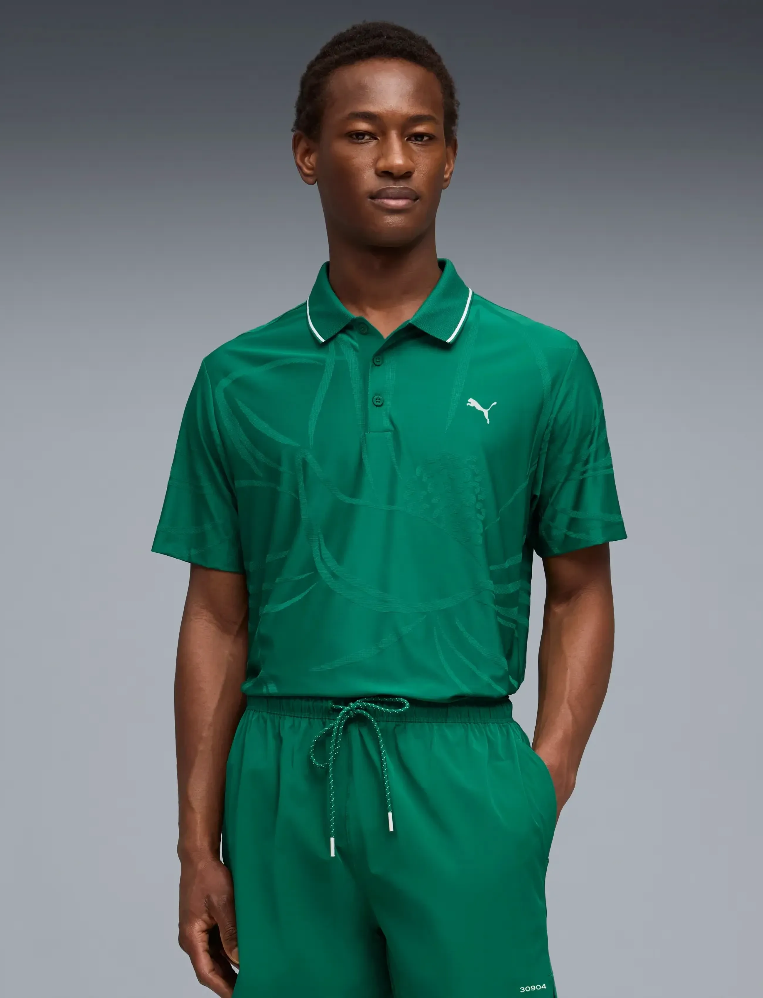 PUMA Golf 30904 Polo, S, Green, Sport Polos > Sport Short-sleeved Polos, Herre