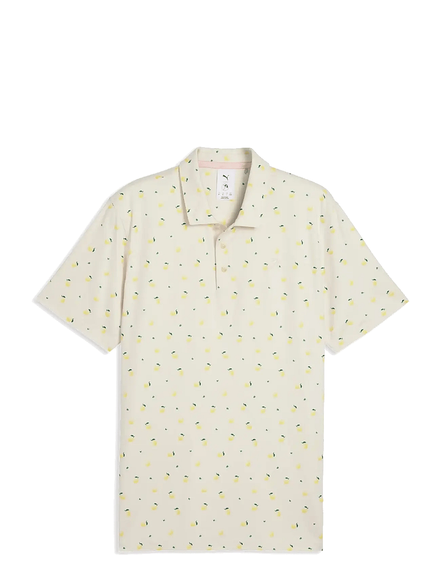 PUMA Golf - PUMA X AP Cloudspun Lemon Polo - oberteile & t-shirts - alpine snow - 1