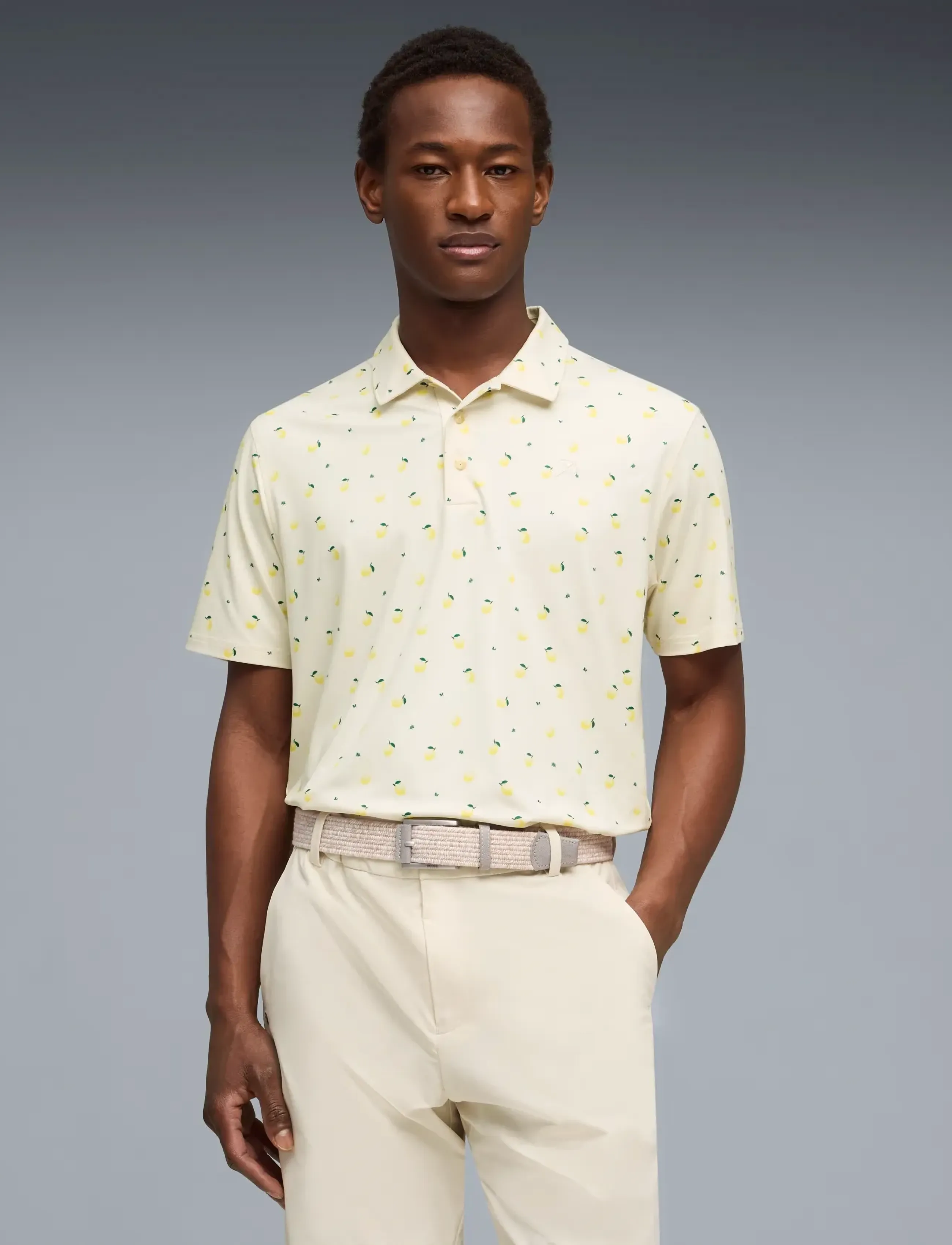 PUMA Golf PUMA X AP Cloudspun Lemon Polo - PUMA Golf - ALPINE SNOW / cream