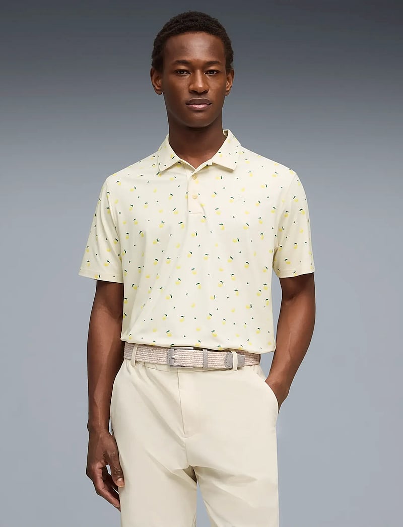 PUMA Golf - PUMA X AP Cloudspun Lemon Polo - oberteile & t-shirts - alpine snow - 0