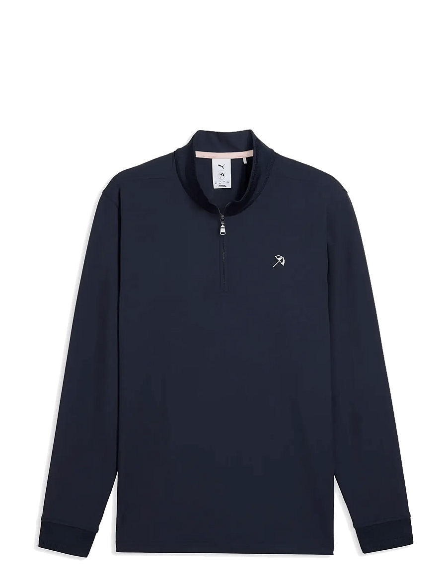 PUMA Golf - PUMA X AP Cloudspun 1/4 Zip - polary i odzież ocieplająca - deep navy - 0
