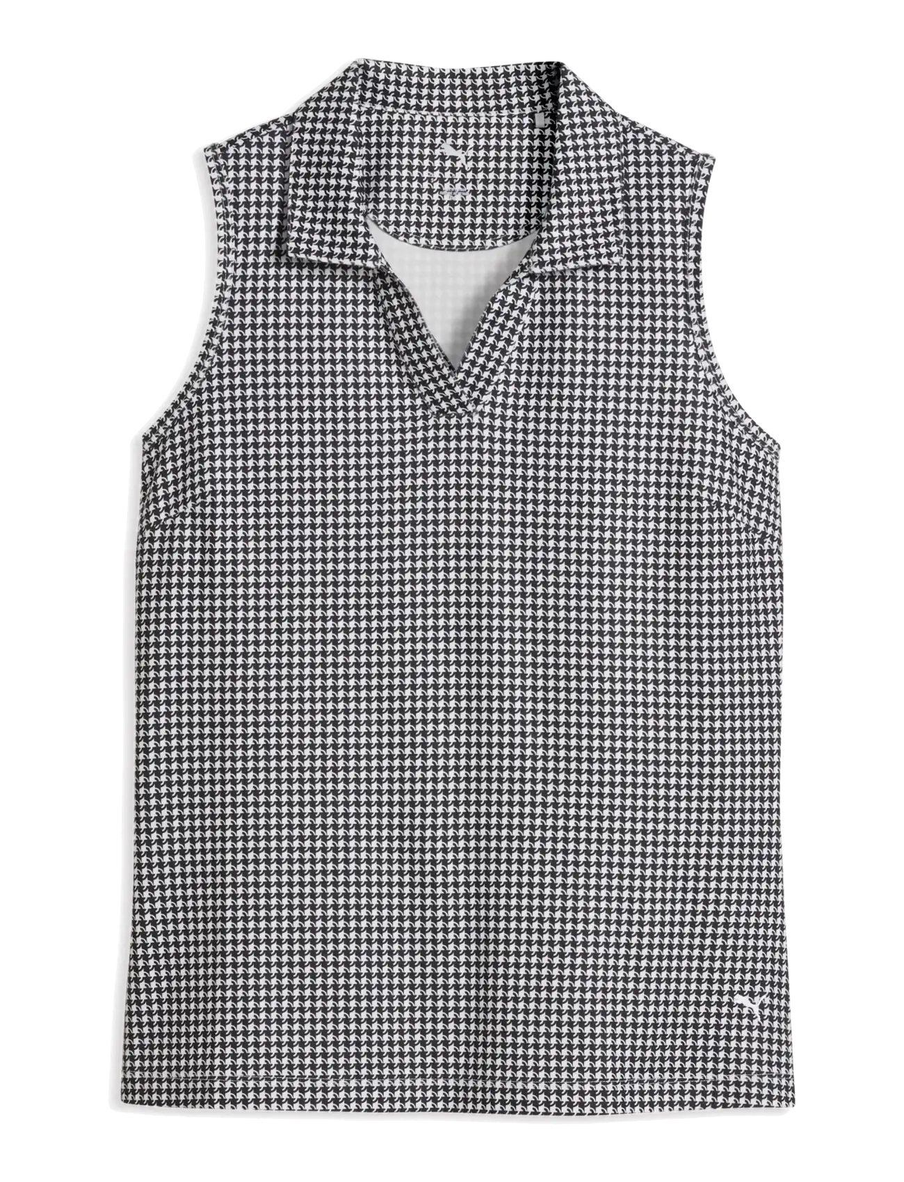 PUMA Golf W Cloudspun Mono Check SL Polo - T-shirts & Toppar - PUMA BLACK / black