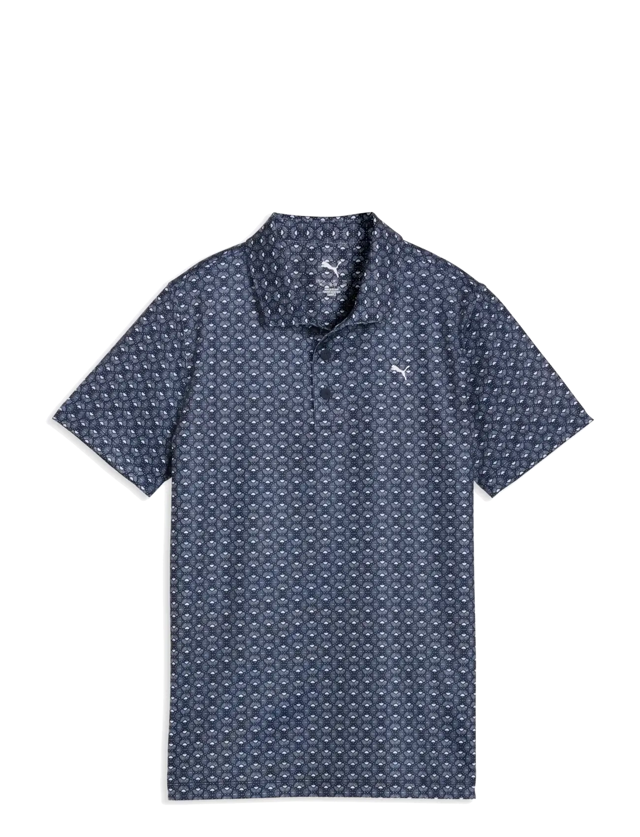 PUMA Golf Boys Mattr Scallop Polo - Kläder - DEEP NAVY-WHITE GLOW / navy