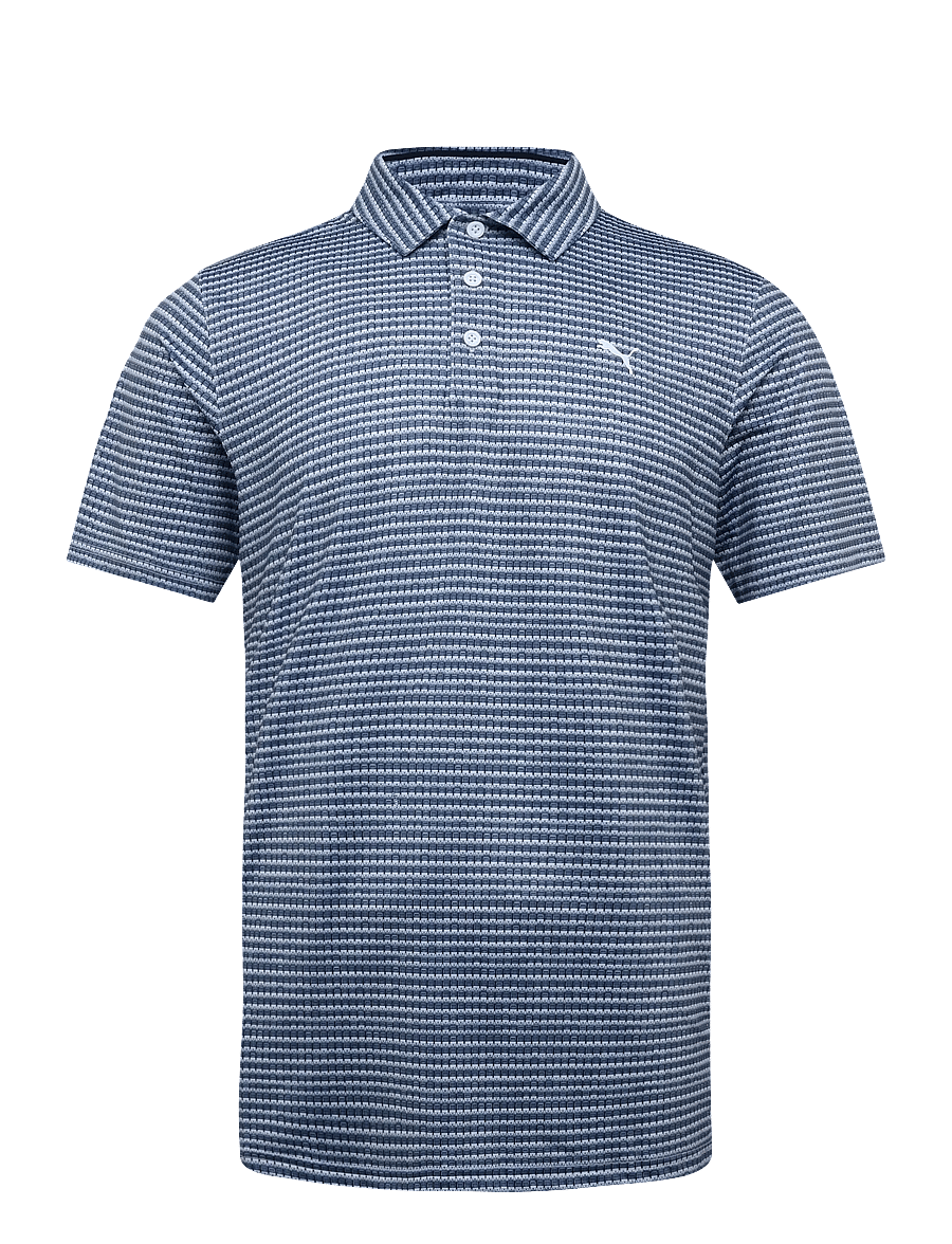 PUMA Golf - MATTR Stadium Polo - LC - white glow-deep navy - 0