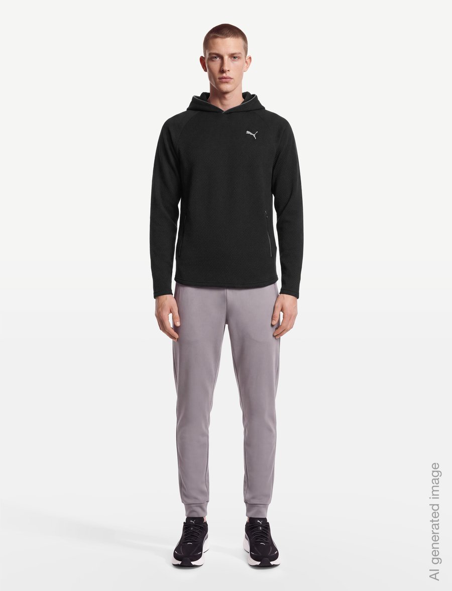 PUMA Golf - Boulder 2.0 Hoodie - LC - huvtröjor - puma black - 0