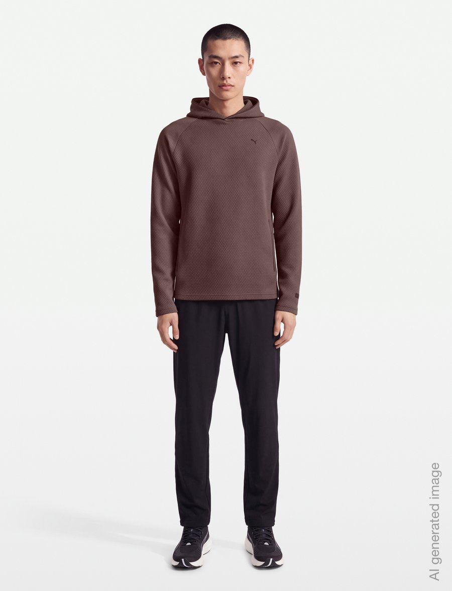 PUMA Golf - Boulder 2.0 Hoodie - LC - tops - rich cocoa - 0