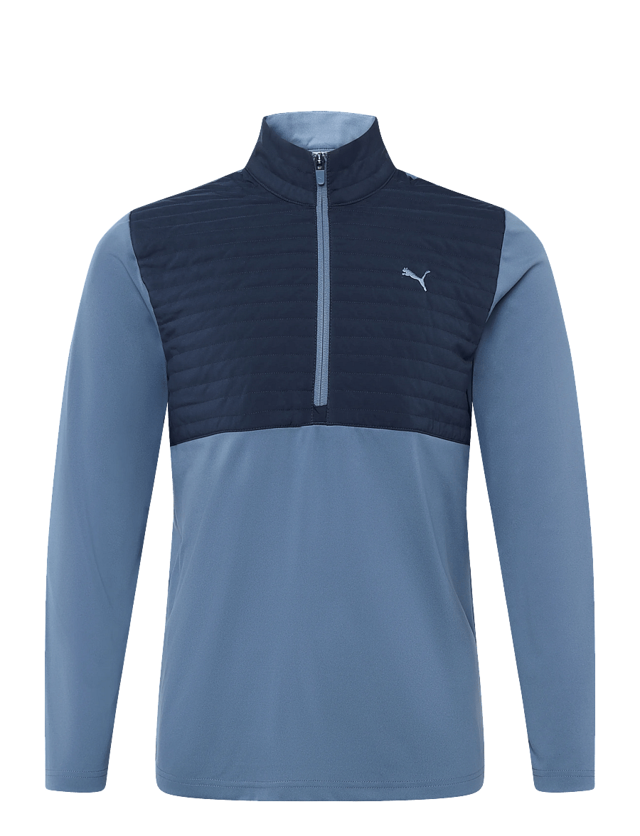 PUMA Golf - Cloudspun Tech Hybrid ½ Zip - LC - tøj - deep navy - 0