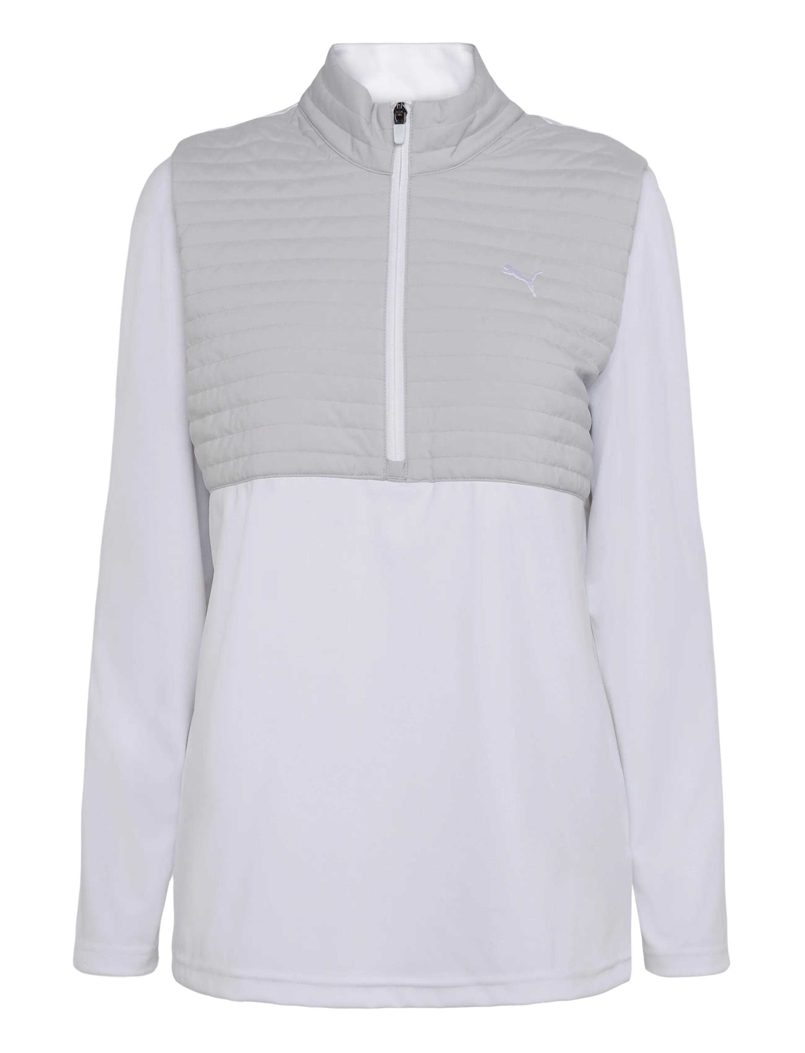 PUMA Golf Cloudspun Tech Hybrid ½ Zip - LC - Vis alt - WHITE GLOW-PLATINO GRAY / white