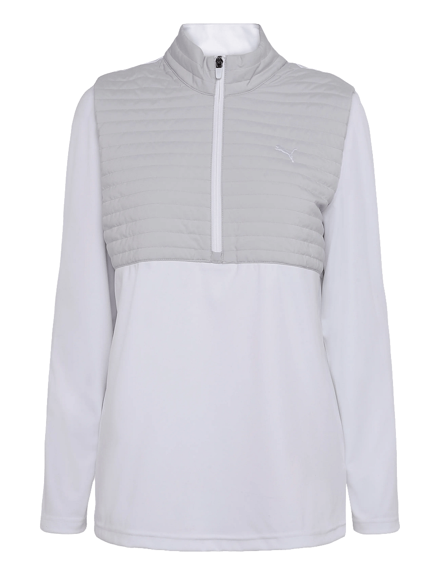 PUMA Golf - Cloudspun Tech Hybrid ½ Zip - LC - golfjakker - white glow-platino gray - 0